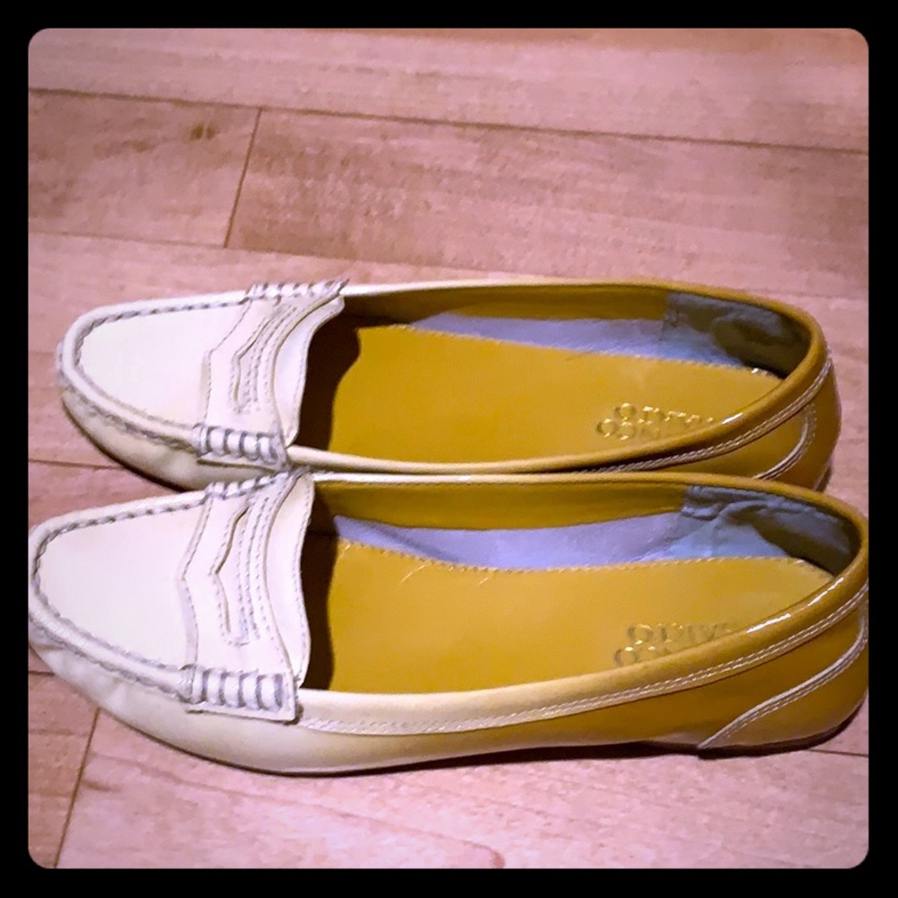 Franco Sarto ombré yellow flats